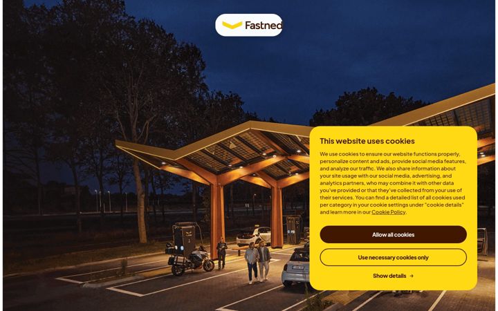 Screenshot of fastnedcharging.co.uk