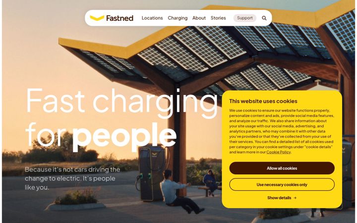 Screenshot of fastnedcharging.com