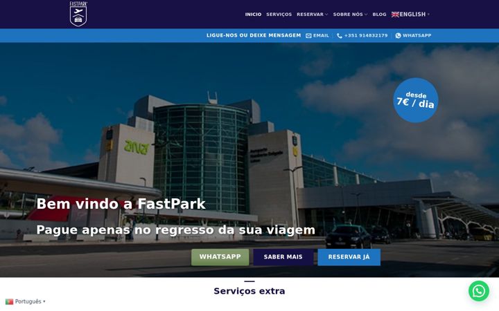 Screenshot of fastpark-estacionamento.pt