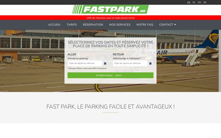 Screenshot of fastpark.be