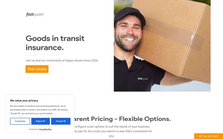 Screenshot of fastquote.co.uk