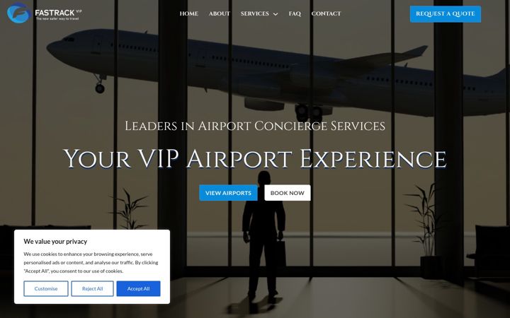Screenshot of fastrackvip.com