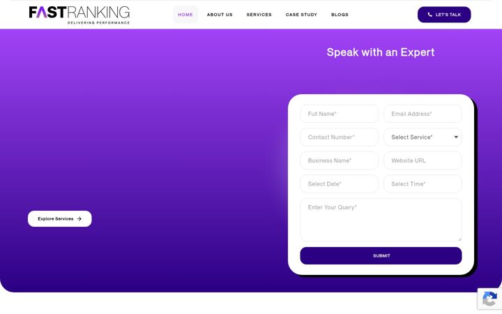 Zrzut ekranu fastranking.co.uk
