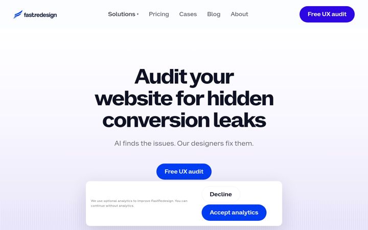 Screenshot of fastredesign.com