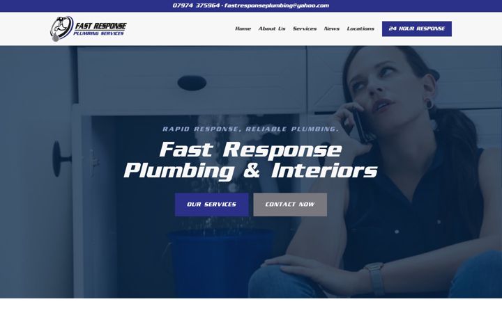 Zrzut ekranu fastresponseplumber.co.uk