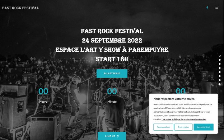 Screenshot of fastrockfestival.fr