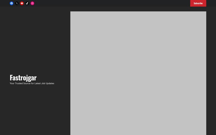 Screenshot of fastrojgar.in