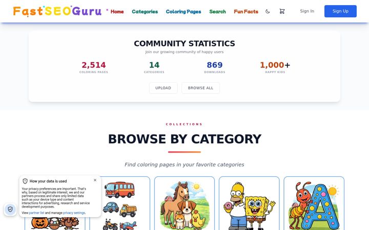 Screenshot of fastseoguru.com