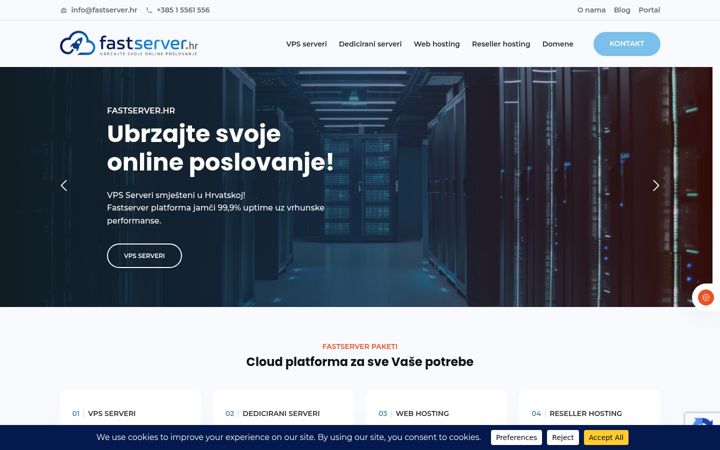 Screenshot of fastserver.hr