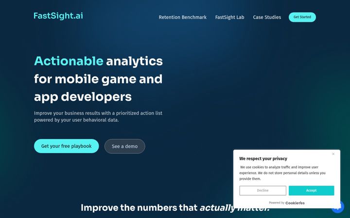 Screenshot of fastsight.ai