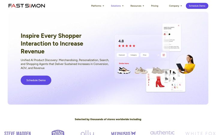 Screenshot van fastsimon.com