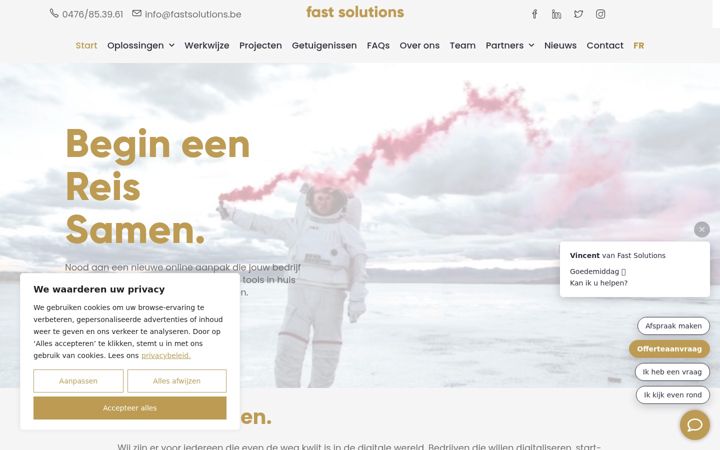 Screenshot of fastsolutions.be