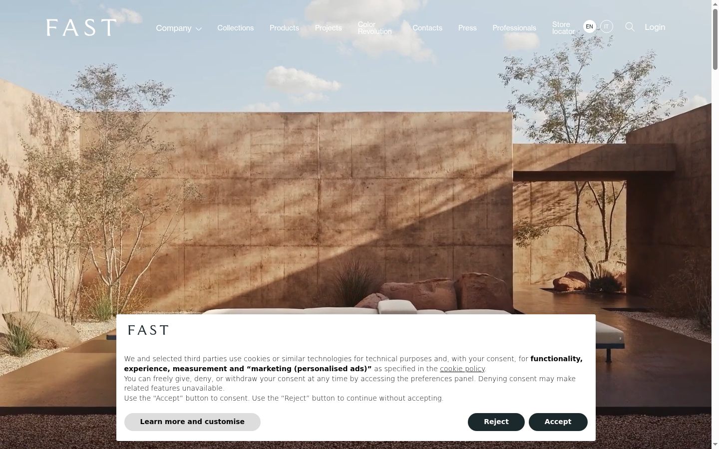 Screenshot tal-banner tal-kunsens muri qabel kwalunkwe interazzjoni