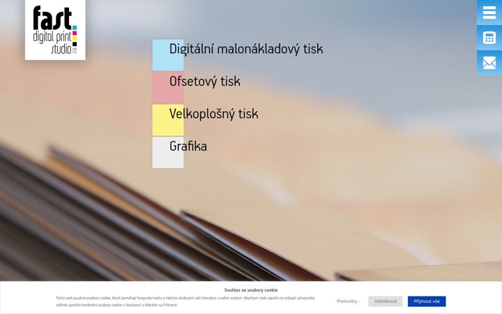 Screenshot of faststudio.cz