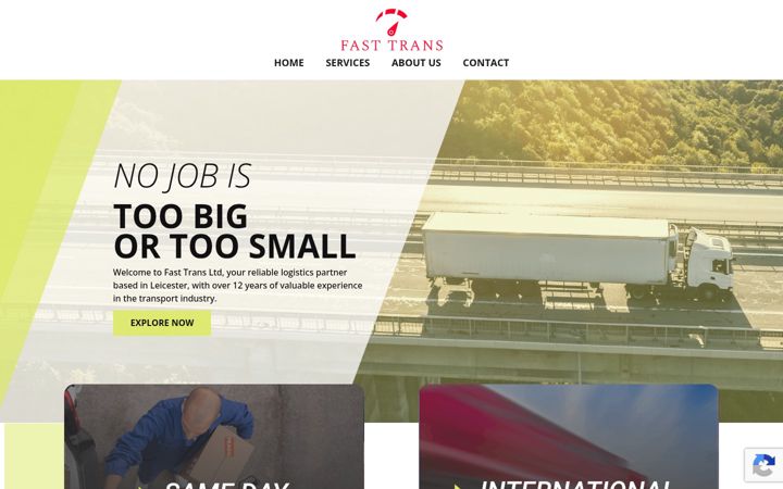Screenshot of fasttrans.co.uk