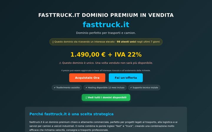 Screenshot of fasttruck.it