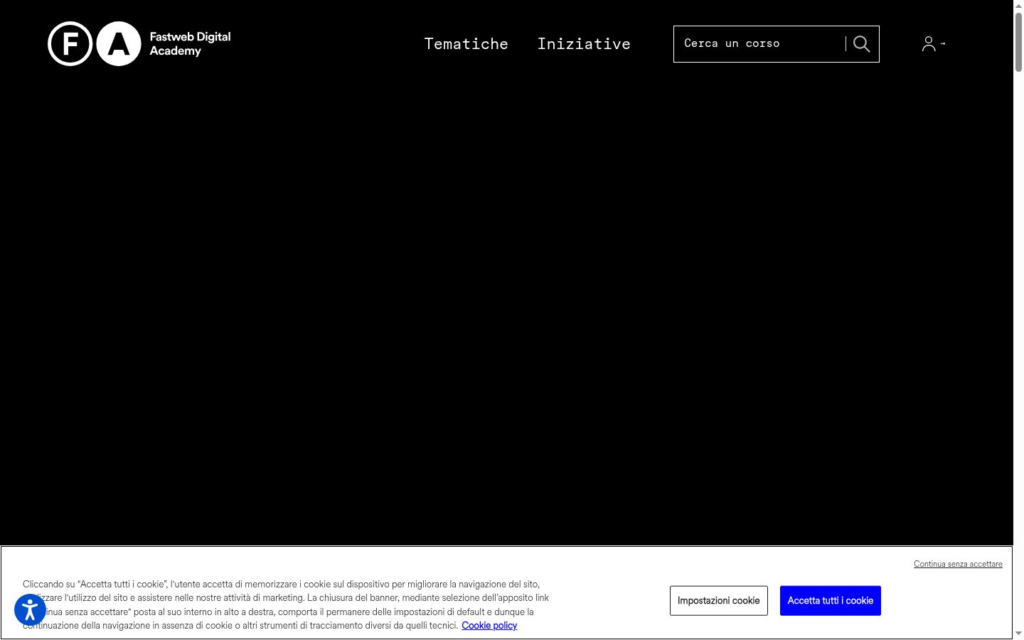 Screenshot tal-banner tal-kunsens muri qabel kwalunkwe interazzjoni