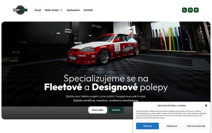 Screenshot of fastwrap.cz