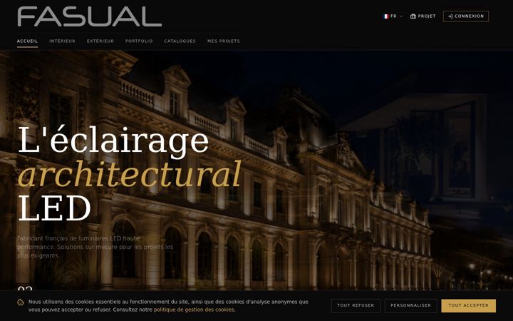 Screenshot of fasual.fr
