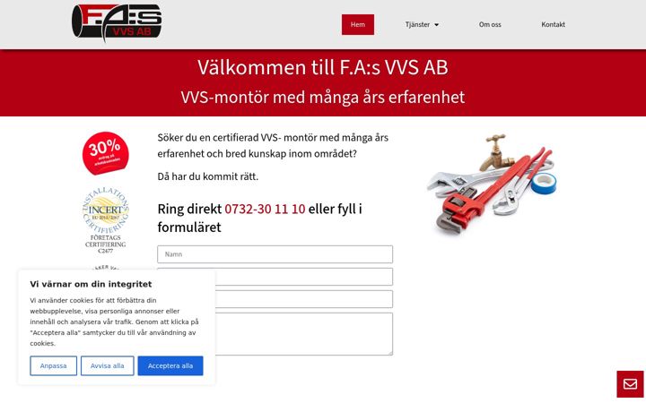 Screenshot of fasvvs.se