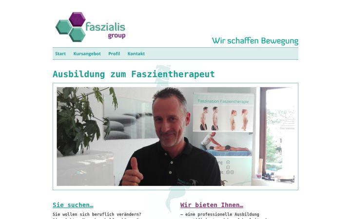 Screenshot of faszialis-academy.com