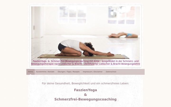 Screenshot of faszien-in-form.de