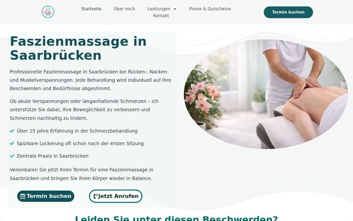 Ekrano kopija faszienmassage-saar.de