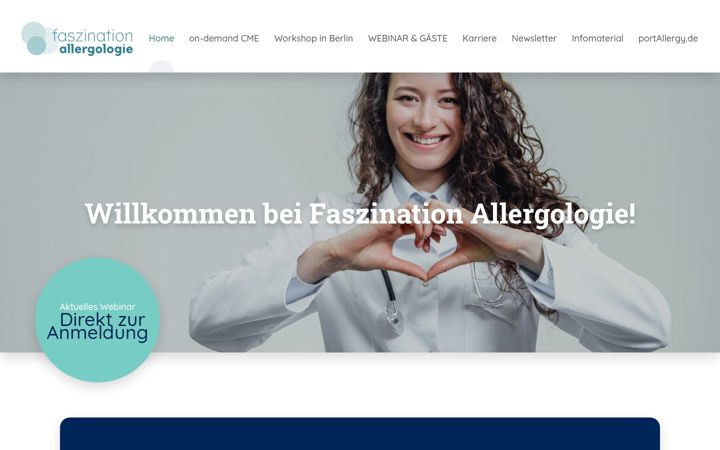 Screenshot of faszination-allergologie.de