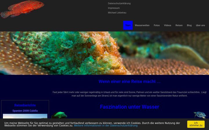 Capture d'écran de faszination-unter-wasser.de