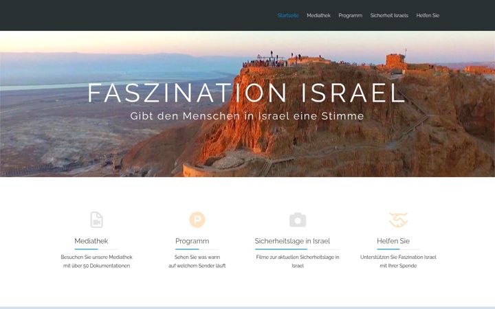 Capture d'écran de faszinationisrael.de