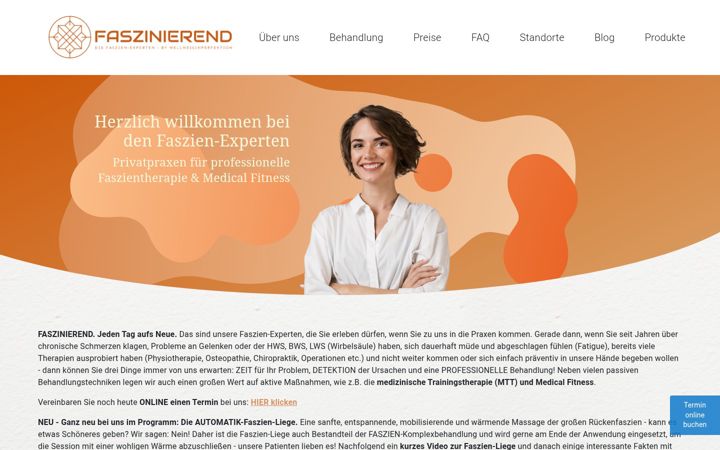 Screenshot of faszinierend.eu