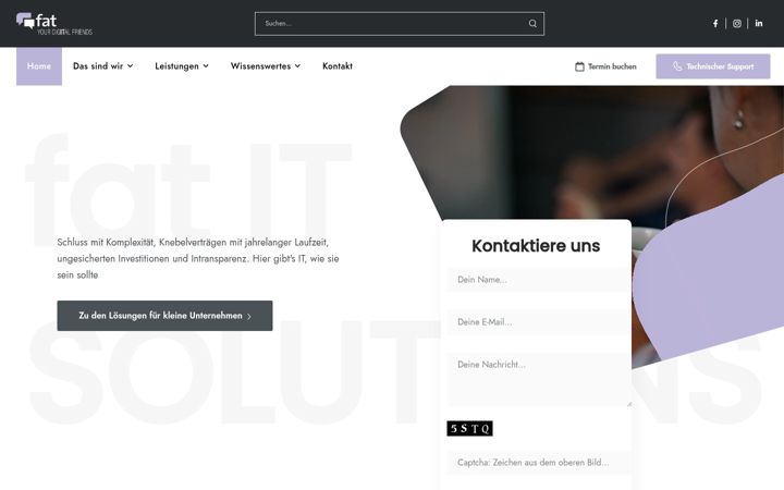 Екранна снимка на fat.de