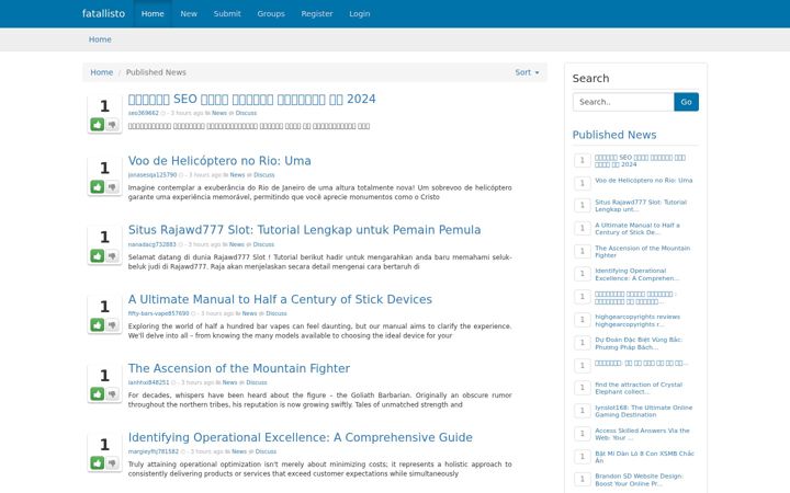 Screenshot of fatallisto.com
