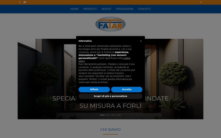Screenshot of fatarinfissi.com