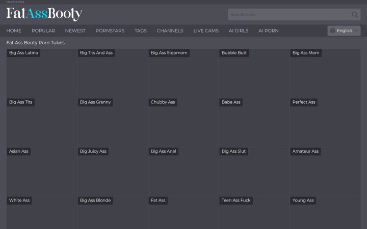 Screenshot of fatassbooty.com