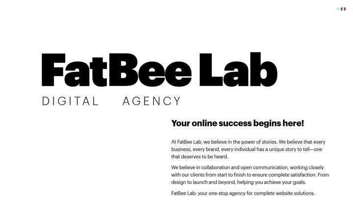 Screenshot of fatbeelab.com