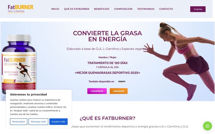 Screenshot of fatburner.es