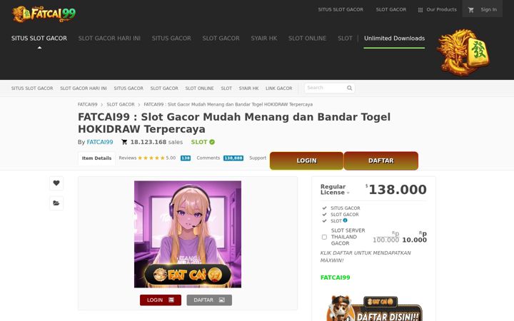 Screenshot of fatcai99-official.com