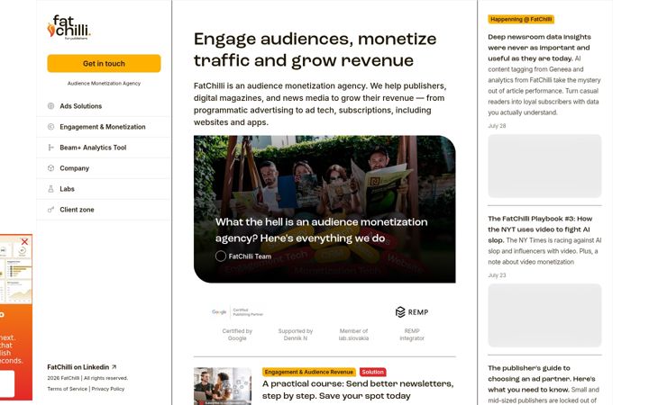 Screenshot of fatchillimedia.com