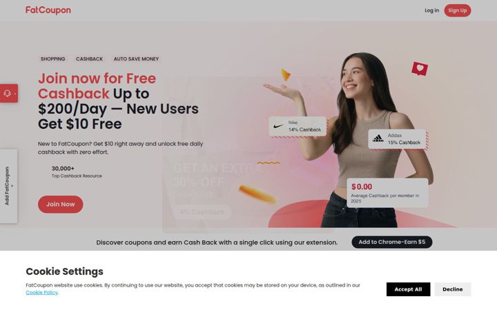 Screenshot of fatcoupon.com