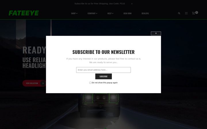 Screenshot of fateeye.com