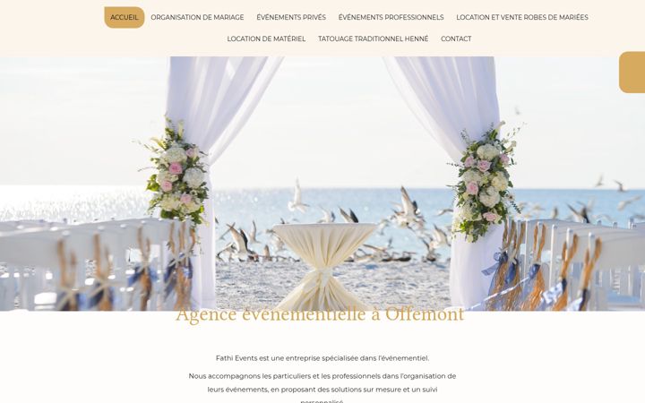 Screenshot of fathi-events.fr