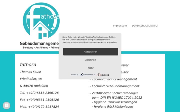 Screenshot of fathosa.com