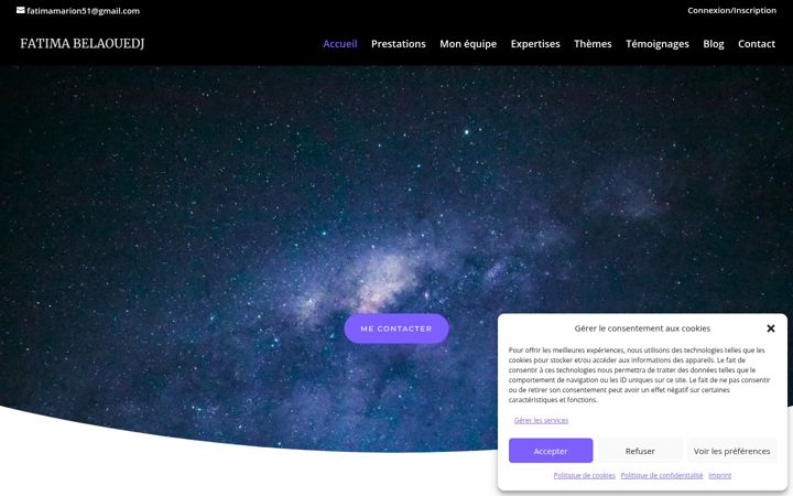 Screenshot of fatima-belaouedj-voyance.fr