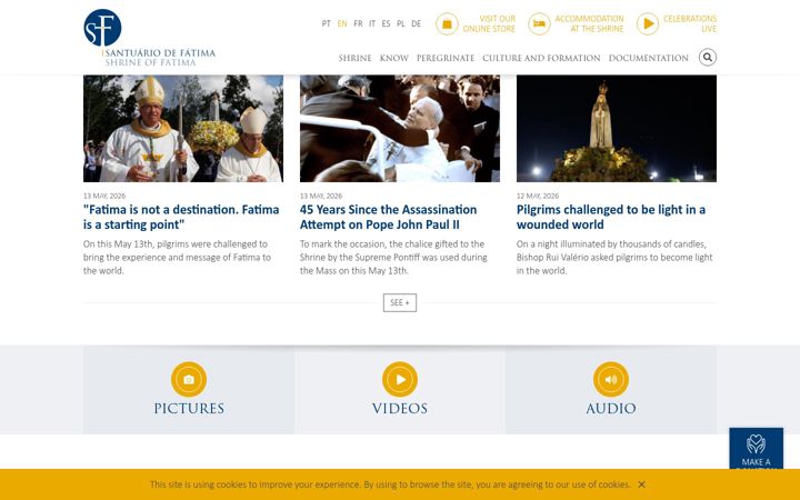 Screenshot of fatima.pt