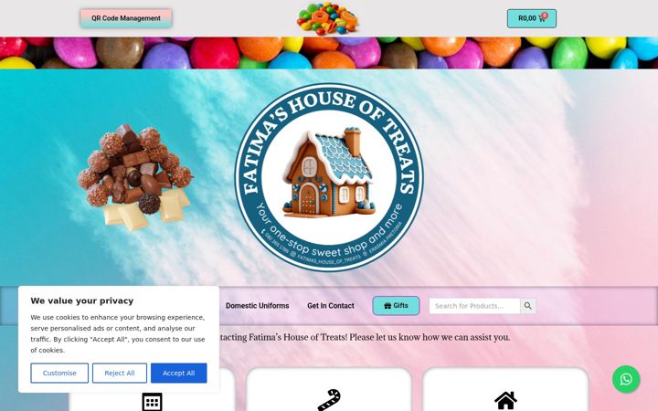 Képernyőkép: fatimashouseoftreats.co.za
