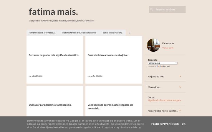 Screenshot of fatimasonhosemais.com
