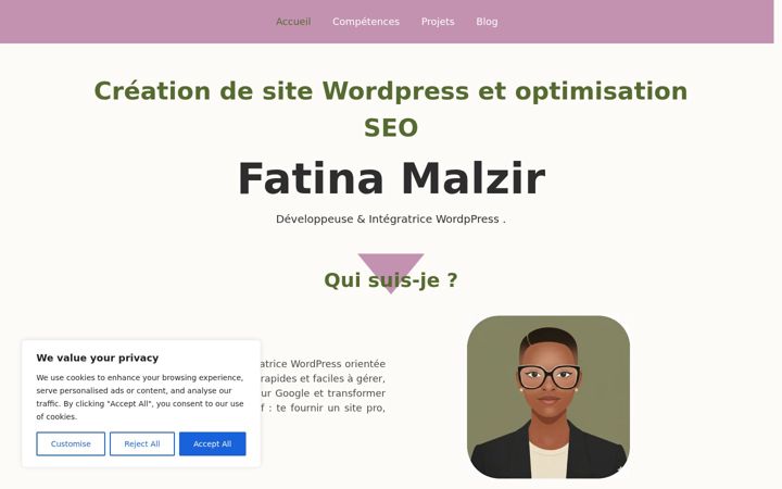 Screenshot of fatinadev.com