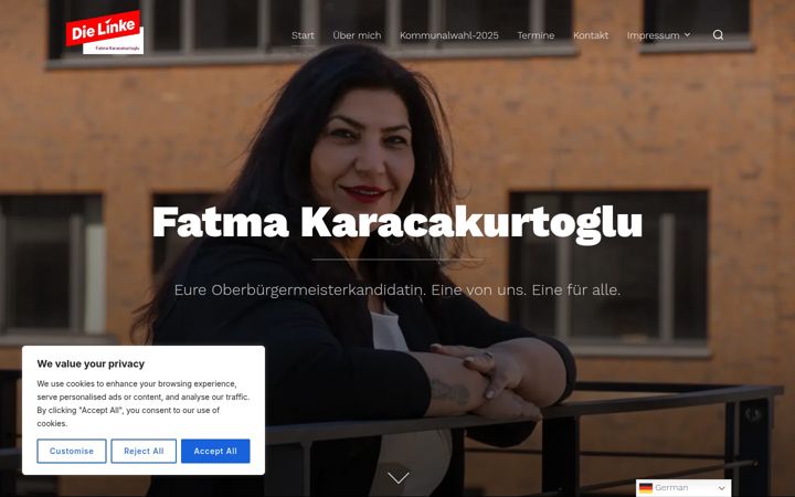 Екранна снимка на fatma-karacakurtoglu.de