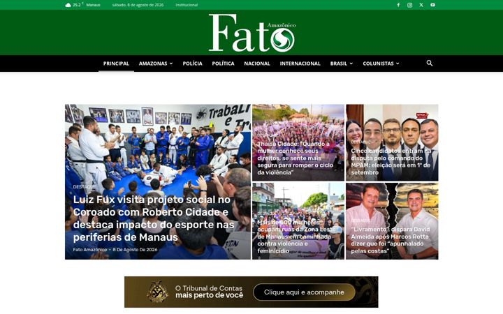 Zrzut ekranu fatoamazonico.com.br